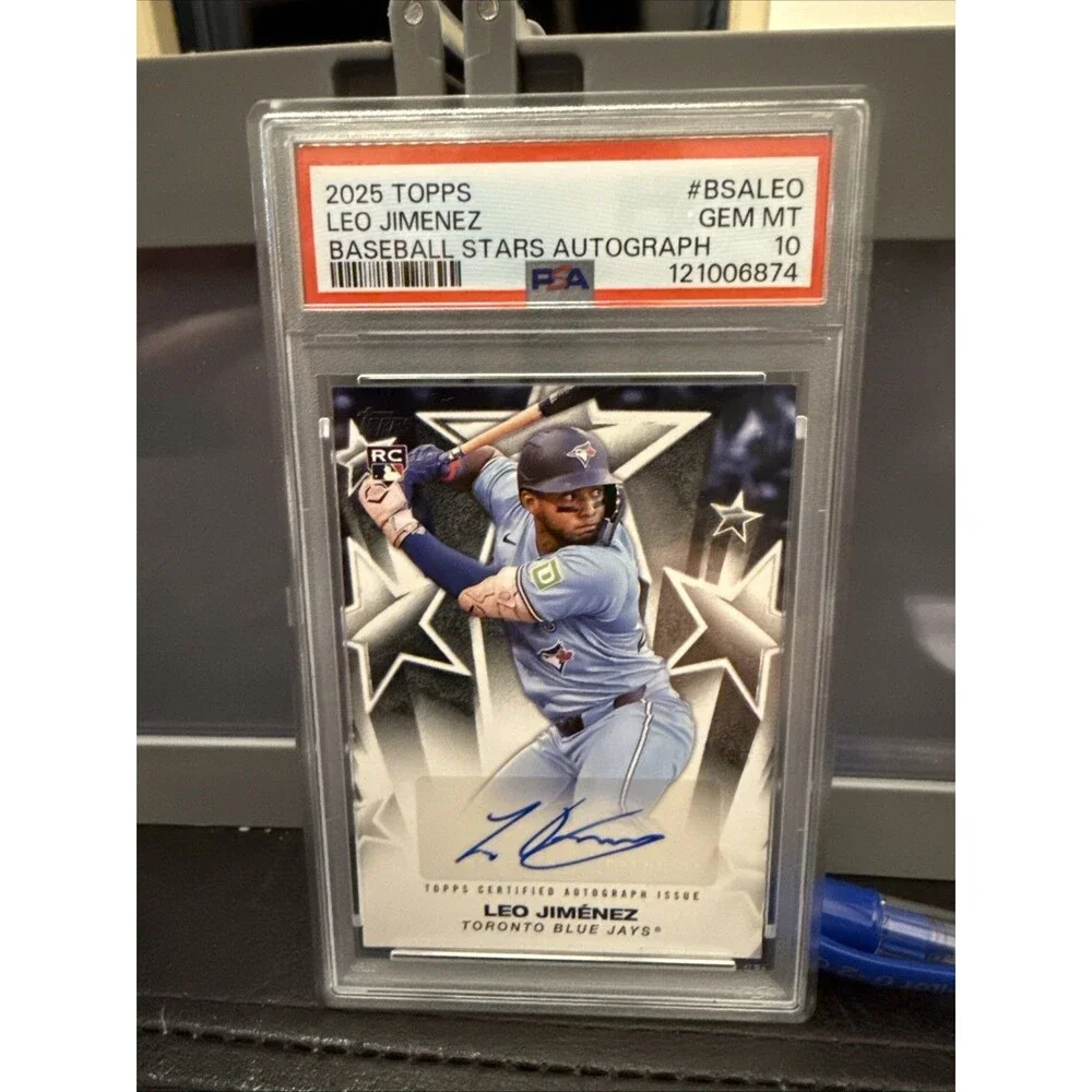 2025 Topps Baseball Stars Autographs Leo Jimenez #BSALEO PSA 10 🔥🔥
